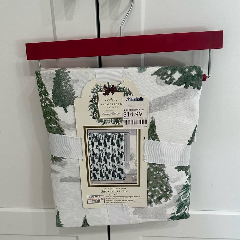 Winter Themed Shower Curtain